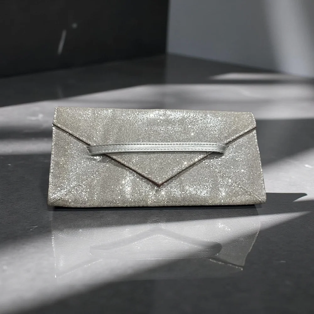 Victoria's Secret Sparkling Silver Clutch